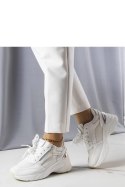 Białe sneakersy na koturnie Stacey - Solea Solea Białe sneakersy na koturnie Stacey - Solea Solea