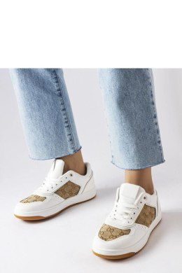 Białe sneakersy zdobione monogramem Isidora - Solea Solea
