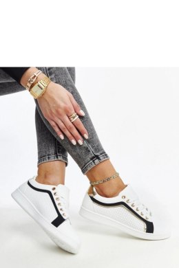 Biało-czarne sneakersy na platformie Amala - Solea Solea