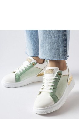 Biało-zielone buty ze złotym akcentem Palais - Solea Solea