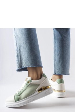 Biało-zielone buty ze złotym akcentem Palais - Solea Solea