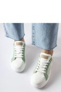 Biało-zielone buty ze złotym akcentem Palais - Solea Solea Biało-zielone buty ze złotym akcentem Palais - Solea Solea