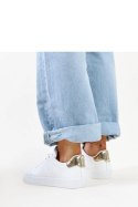 Biało-złote sneakersy Akila - Solea Solea