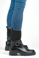Botki Model YQ41B Black - PRIMO PRIMO Botki Model YQ41B Black - PRIMO PRIMO