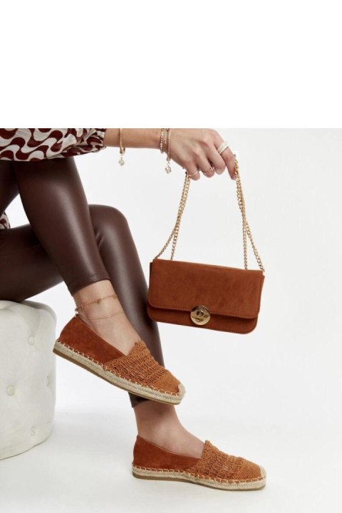 Brązowe ażurowe espadryle Gordana - Solea Solea Brązowe ażurowe espadryle Gordana - Solea Solea