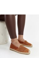 Brązowe ażurowe espadryle Gordana - Solea Solea Brązowe ażurowe espadryle Gordana - Solea Solea