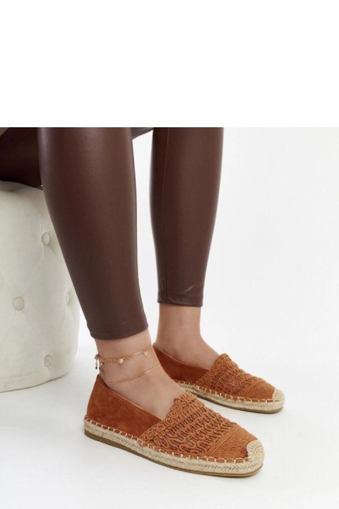 Brązowe ażurowe espadryle Gordana - Solea Solea Brązowe ażurowe espadryle Gordana - Solea Solea