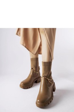 Brązowe botki z elastyczną cholewką Naser - Solea Solea