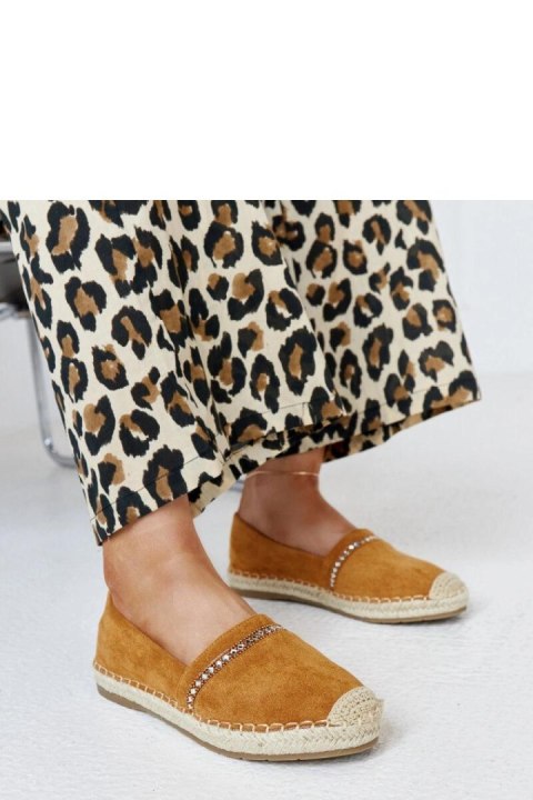 Brązowe espadryle z cyrkoniami Abia - Solea Solea Brązowe espadryle z cyrkoniami Abia - Solea Solea