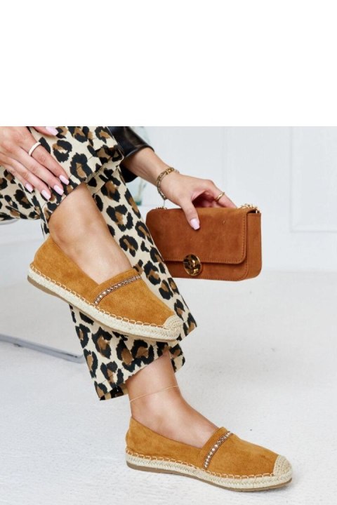 Brązowe espadryle z cyrkoniami Abia - Solea Solea Brązowe espadryle z cyrkoniami Abia - Solea Solea