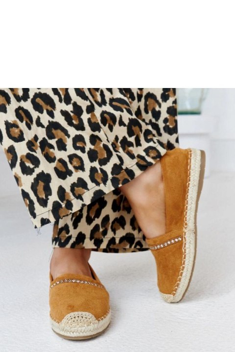 Brązowe espadryle z cyrkoniami Abia - Solea Solea Brązowe espadryle z cyrkoniami Abia - Solea Solea