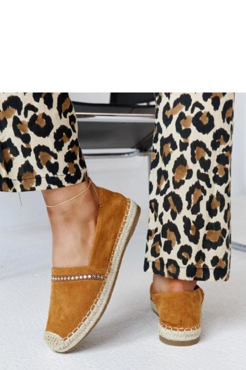 Brązowe espadryle z cyrkoniami Abia - Solea Solea Brązowe espadryle z cyrkoniami Abia - Solea Solea