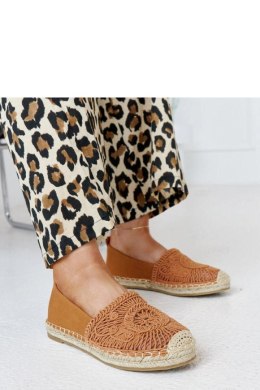 Brązowe espadryle z haftem Kalba - Solea Solea