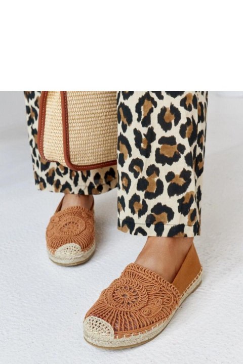 Brązowe espadryle z haftem Kalba - Solea Solea Brązowe espadryle z haftem Kalba - Solea Solea