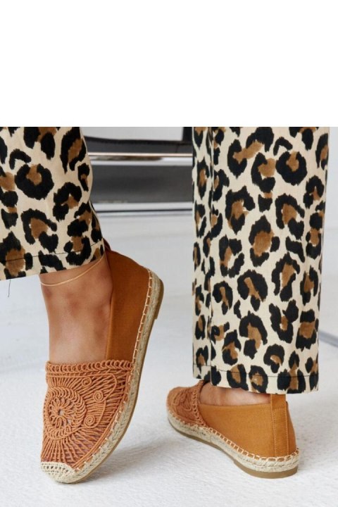 Brązowe espadryle z haftem Kalba - Solea Solea Brązowe espadryle z haftem Kalba - Solea Solea