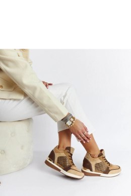 Brązowe sneakersy na koturnie Chestnut - Solea Solea