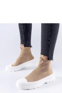 Brązowe trampki z elastyczną cholewką Gadbois - Solea Solea Brązowe trampki z elastyczną cholewką Gadbois - Solea Solea