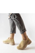 Ciemnobeżowe wsuwane buty sportowe damskie Azalee - Solea Solea Ciemnobeżowe wsuwane buty sportowe damskie Azalee - Solea Solea