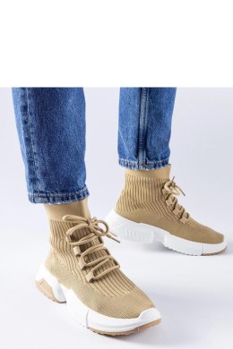 Ciemnobeżowe wysokie sneakersy Sanschagrin - Solea Solea