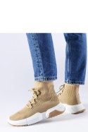 Ciemnobeżowe wysokie sneakersy Sanschagrin - Solea Solea Ciemnobeżowe wysokie sneakersy Sanschagrin - Solea Solea