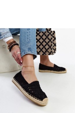 Czarne ażurowe espadryle Gordana - Solea Solea