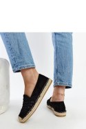 Czarne ażurowe espadryle Gordana - Solea Solea Czarne ażurowe espadryle Gordana - Solea Solea