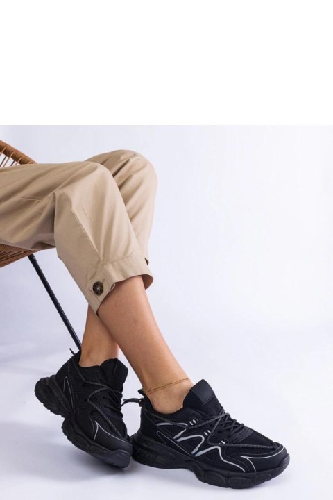 Czarne damskie sneakersy na masywnej podeszwie Colunga - Solea Solea Czarne damskie sneakersy na masywnej podeszwie Colunga - Solea Solea