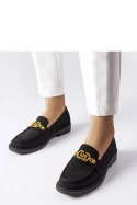 Czarne eleganckie mokasyny z ozdobą Ouellet - Solea Solea Czarne eleganckie mokasyny z ozdobą Ouellet - Solea Solea