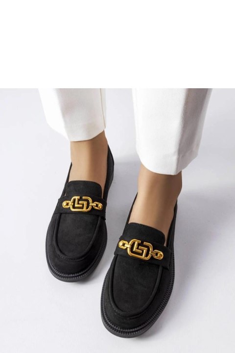 Czarne eleganckie mokasyny z ozdobą Ouellet - Solea Solea Czarne eleganckie mokasyny z ozdobą Ouellet - Solea Solea