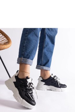 Czarne sneakersy sportowe damskie Alva - Solea Solea