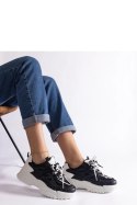 Czarne sneakersy sportowe damskie Alva - Solea Solea Czarne sneakersy sportowe damskie Alva - Solea Solea