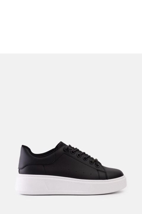 Czarne sneakersy z efektownym zdobieniem Asmait - Solea Solea Czarne sneakersy z efektownym zdobieniem Asmait - Solea Solea