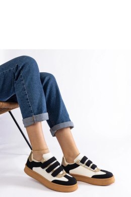 Czarne sneakersy zapinane na rzepy Mena - Solea Solea