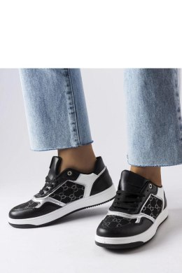 Czarne sneakersy zdobione monogramem Isidora - Solea Solea
