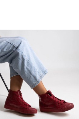 Czerwone wysokie trampki ażurowe Madala - Solea Solea
