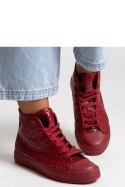 Czerwone wysokie trampki ażurowe Madala - Solea Solea Czerwone wysokie trampki ażurowe Madala - Solea Solea