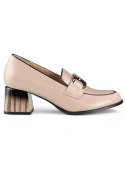 Czółenka Model GD-FL477D.BE Beige - PRIMO PRIMO Czółenka Model GD-FL477D.BE Beige - PRIMO PRIMO