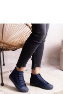 Granatowe wysokie trampki Rafife - Solea Solea Granatowe wysokie trampki Rafife - Solea Solea
