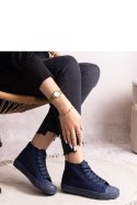 Granatowe wysokie trampki Rafife - Solea Solea Granatowe wysokie trampki Rafife - Solea Solea