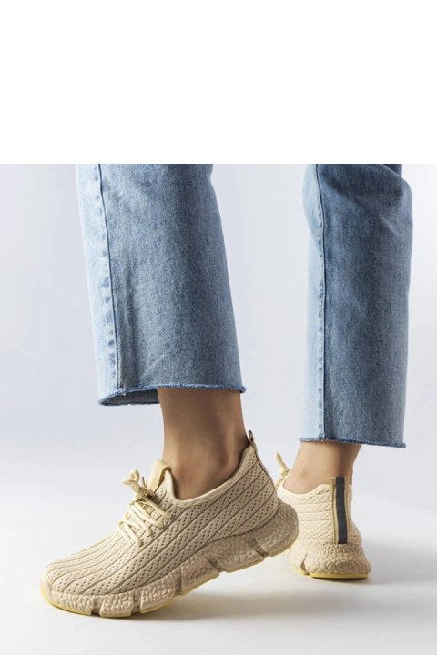 Jasnobeżowe sportowe sneakersy Élodie - Solea Solea Jasnobeżowe sportowe sneakersy Élodie - Solea Solea