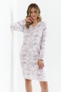 Koszulka nocna Koszula Nocna Model 425 White/Pink - Cana Cana Koszulka nocna Koszula Nocna Model 425 White/Pink - Cana Cana