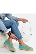 Miętowe ażurowe espadryle Gordana - Solea Solea Miętowe ażurowe espadryle Gordana - Solea Solea