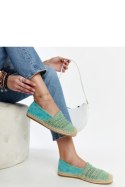 Miętowe ażurowe espadryle Gordana - Solea Solea Miętowe ażurowe espadryle Gordana - Solea Solea