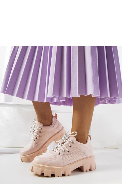 Różowe sneakersy damskie Bernic - Solea Solea Różowe sneakersy damskie Bernic - Solea Solea