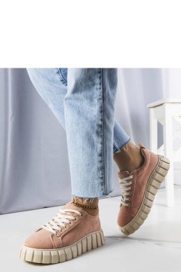 Różowe sneakersy na platformie Pamela - Solea Solea