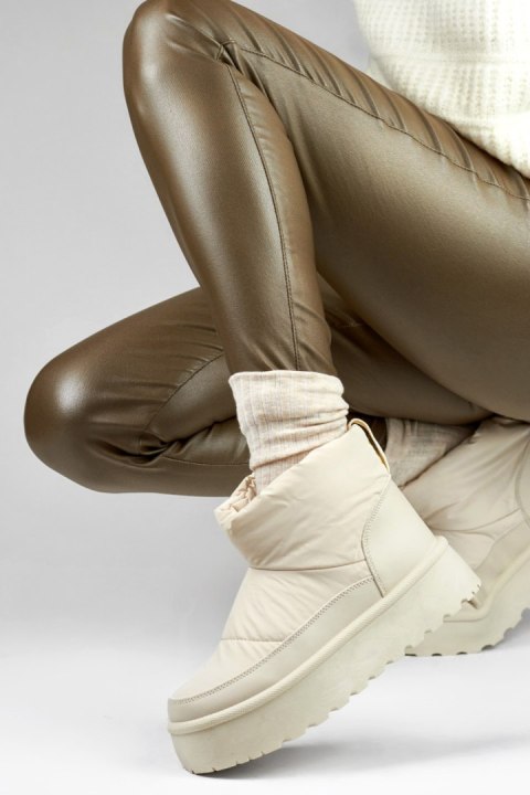 Śniegowce Model J2-38-BE Beige - PRIMO PRIMO Śniegowce Model J2-38-BE Beige - PRIMO PRIMO