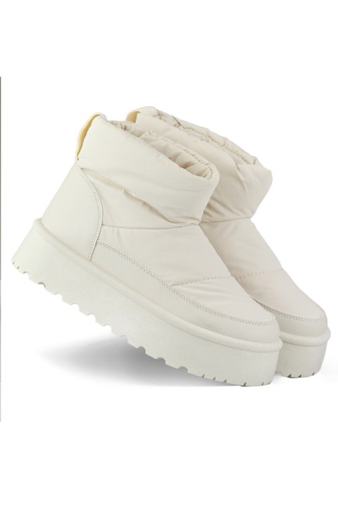 Śniegowce Model J2-38-BE Beige - PRIMO PRIMO Śniegowce Model J2-38-BE Beige - PRIMO PRIMO