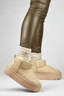 Śniegowce Model TL242-BE Beige - PRIMO PRIMO Śniegowce Model TL242-BE Beige - PRIMO PRIMO