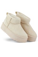 Śniegowce Model TL242-BE Beige - PRIMO PRIMO Śniegowce Model TL242-BE Beige - PRIMO PRIMO