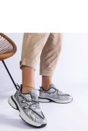 Srebrne damskie sneakersy na masywnej podeszwie Colunga - Solea Solea Srebrne damskie sneakersy na masywnej podeszwie Colunga - Solea Solea